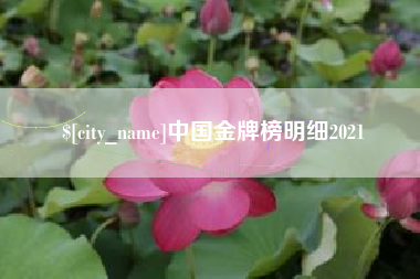 安康中国金牌榜明细2021
