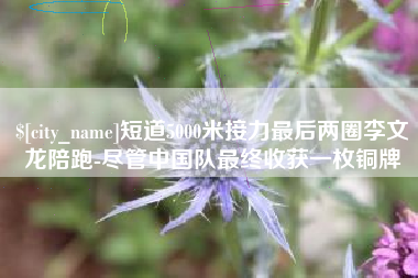 安康短道5000米接力最后两圈李文龙陪跑-尽管中国队最终收获一枚铜牌