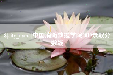 安康中国消防救援学院2019录取分数线