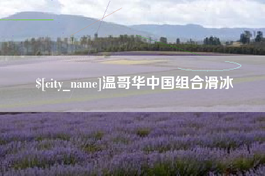 安康温哥华中国组合滑冰