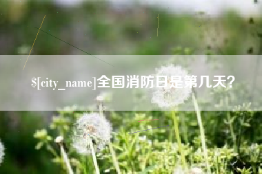 安康全国消防日是第几天？
