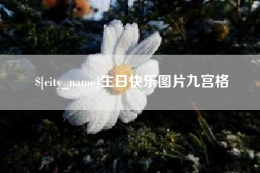 安康生日快乐图片九宫格