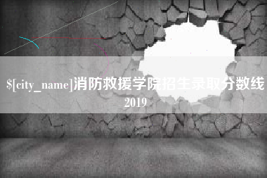安康消防救援学院招生录取分数线2019