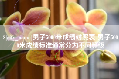 安康男子5000米成绩对照表-男子5000米成绩标准通常分为不同等级