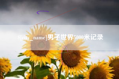 安康男子世界5000米记录
