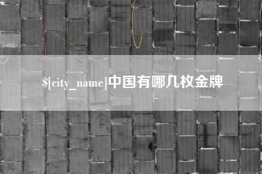 安康中国有哪几枚金牌