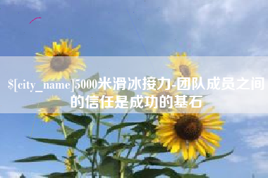 安康5000米滑冰接力-团队成员之间的信任是成功的基石