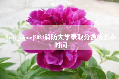 安康2024消防大学录取分数线公布时间