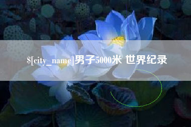 安康男子5000米 世界纪录