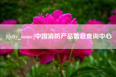 安康中国消防产品信息查询中心