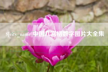 安康中国九宫格数字图片大全集