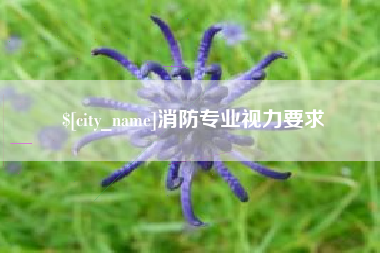 安康消防专业视力要求