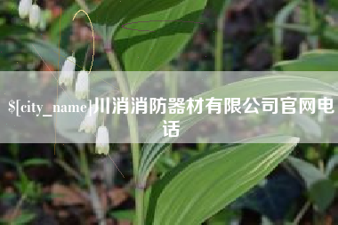 安康川消消防器材有限公司官网电话