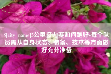 安康5公里接力赛如何跑好-每个队员需从自身状态、装备、技术等方面做好充分准备