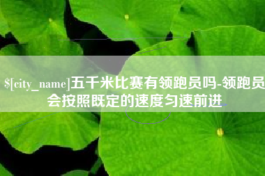 安康五千米比赛有领跑员吗-领跑员会按照既定的速度匀速前进