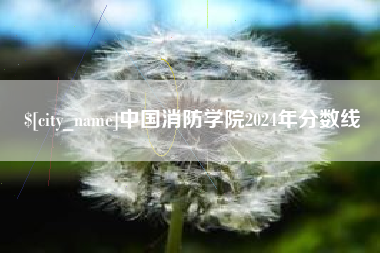安康中国消防学院2024年分数线