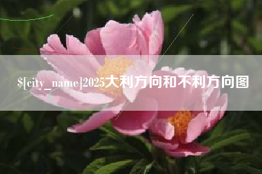 安康2025大利方向和不利方向图