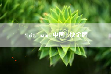 安康中国19块金牌