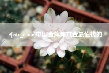 安康中国金牌哪六金最值钱的