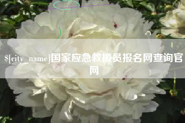 安康国家应急救援员报名网查询官网