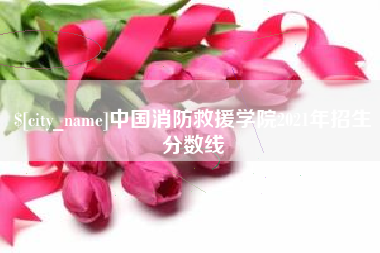 安康中国消防救援学院2021年招生分数线