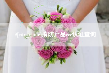 安康消防产品ccc认证查询