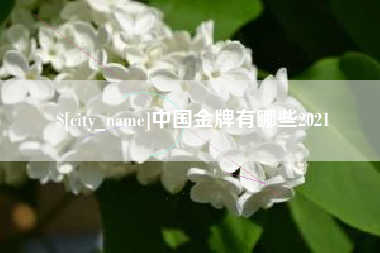 安康中国金牌有哪些2021